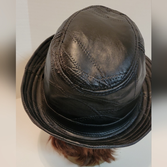 Unisex   VINTAGE Leather  Hat - Picture 2 of 6